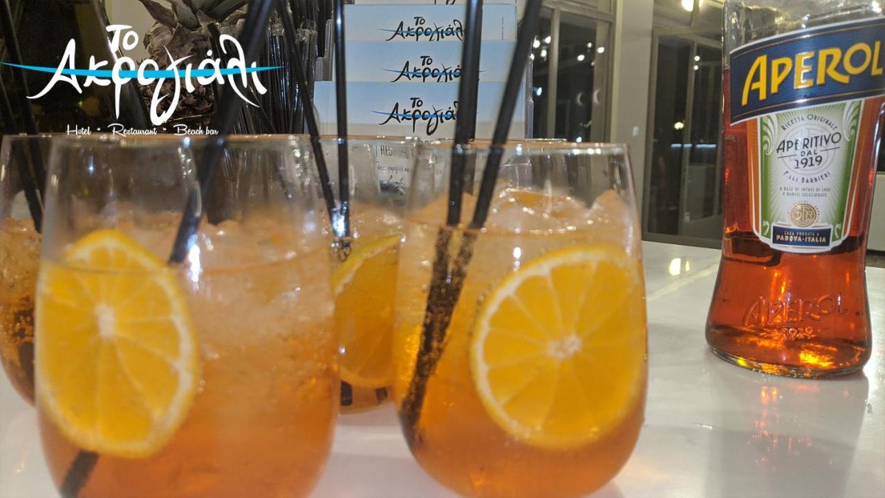 Akrogiali Hotel Restaurant Хіропігадо Екстер'єр фото